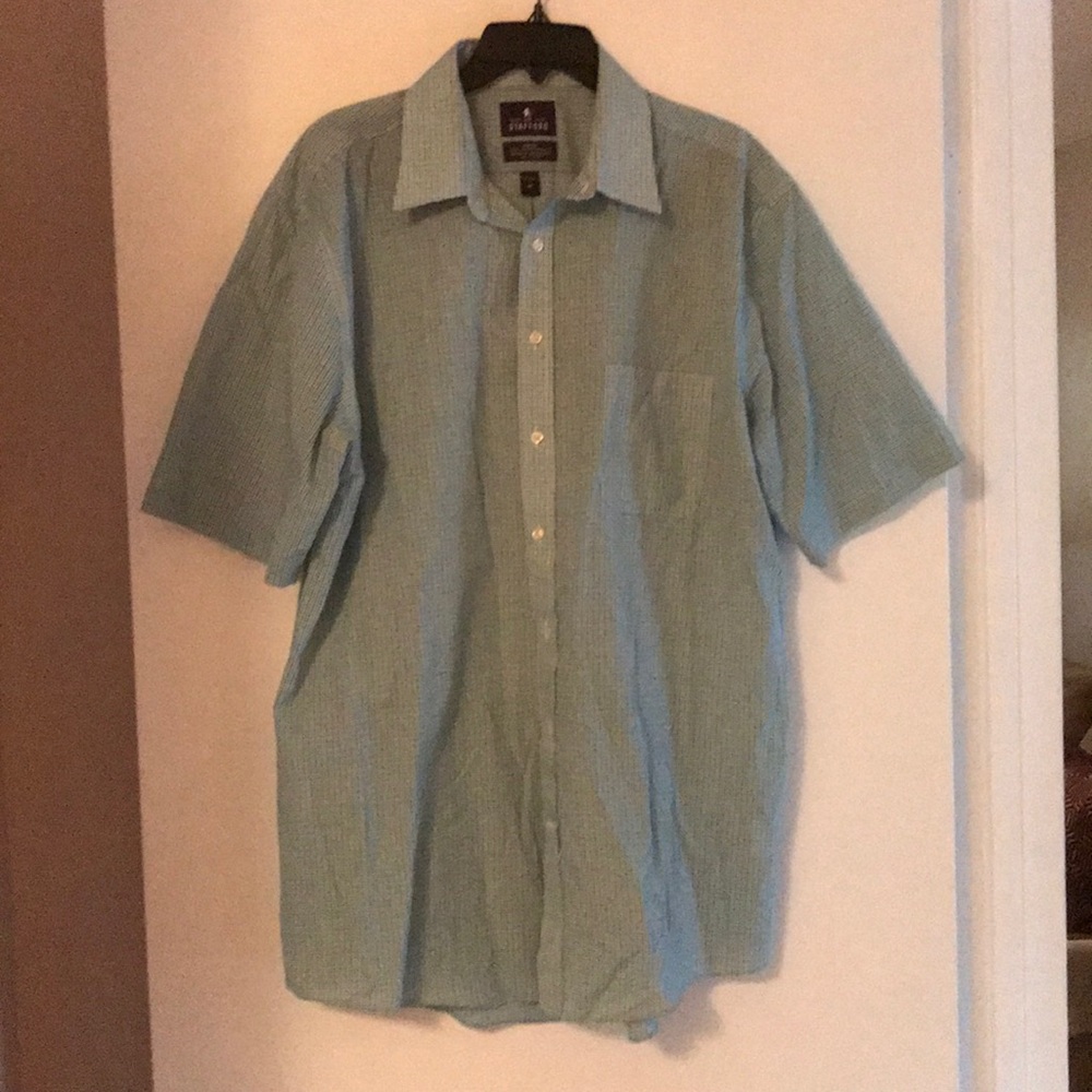 Stafford short sleeve button up size 17
